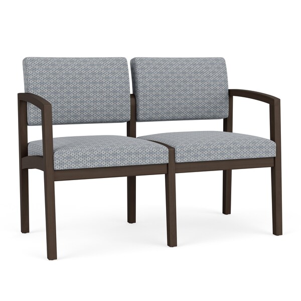 Lesro 2 Seat Tandem Seating W/ No Center Arm, 44 in W 26 in L 31.5 in H, Lenox Series LW2101 - main